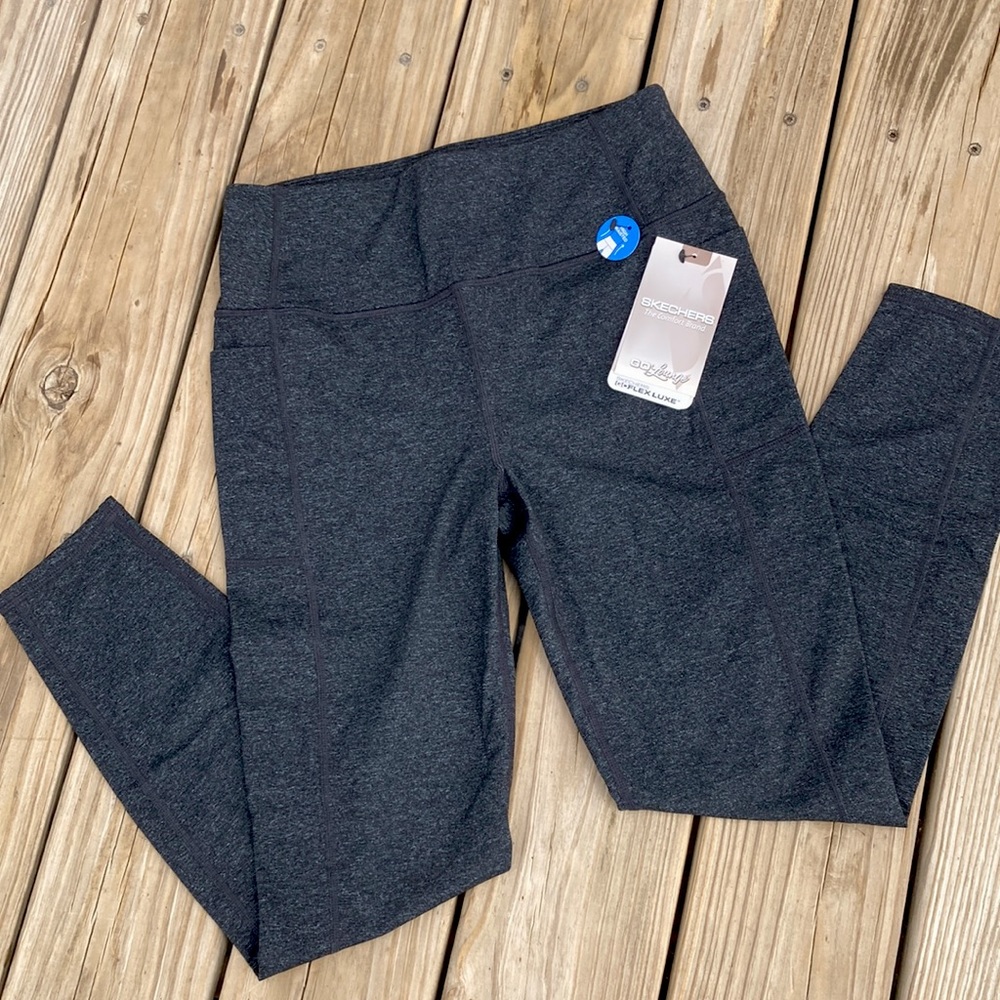 SKECHERS: gray leggings
